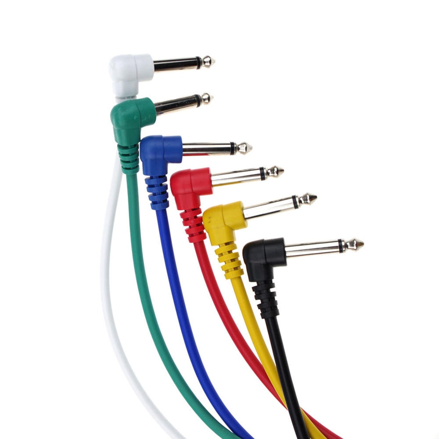 6x 12" Guitar Patch Cable Guitar Effect Pedal Cables Instrument Cable