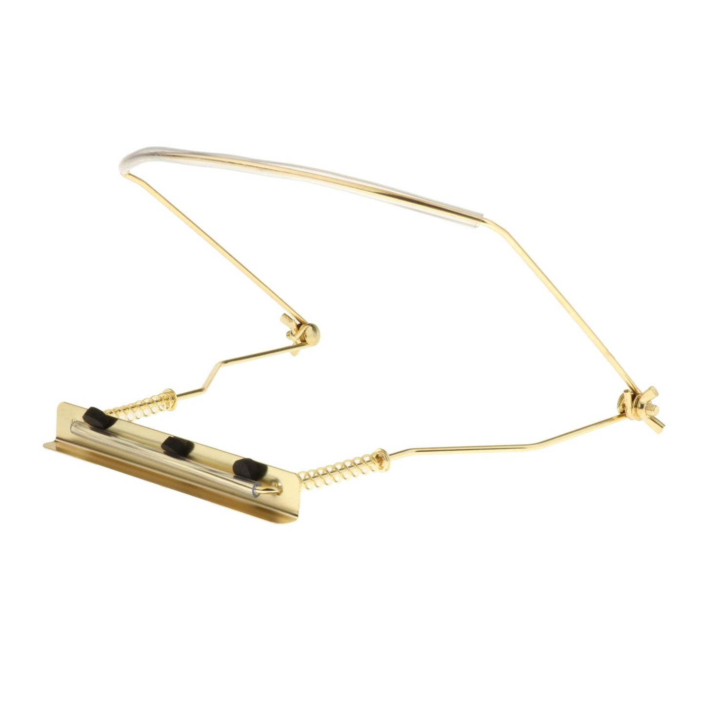 Harmonica Holder Adjustable Professional Neck Stand Gold for 10 Holes