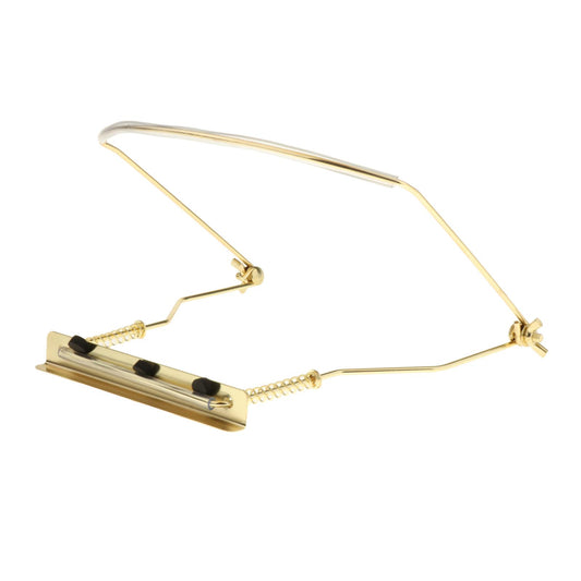 Harmonica Holder Adjustable Professional Neck Stand Gold for 10 Holes