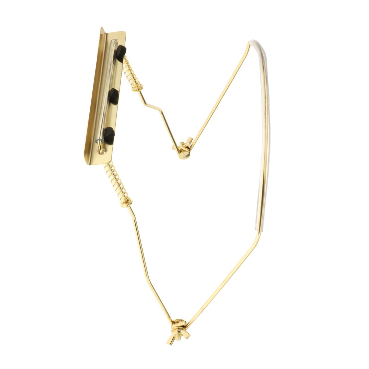 Harmonica Holder Adjustable Professional Neck Stand Gold for 10 Holes