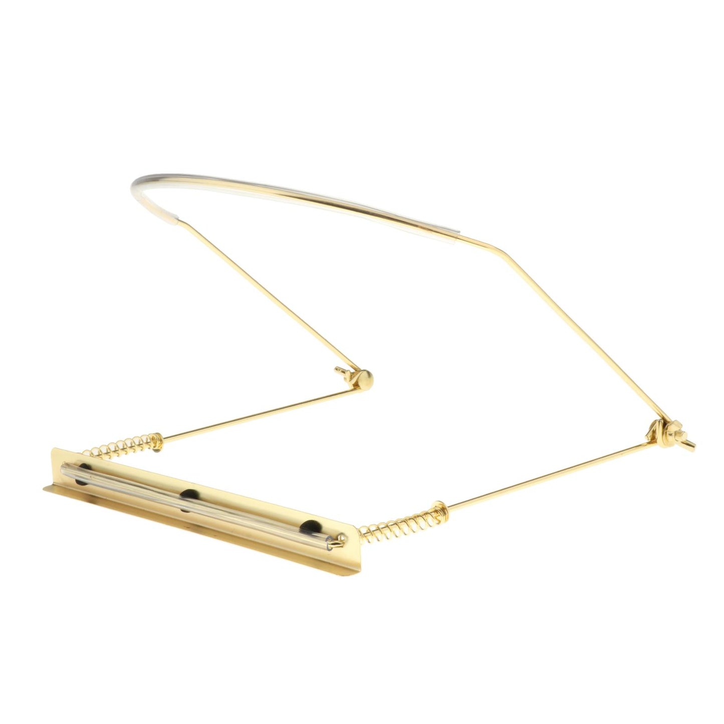Harmonica Holder Adjustable Professional Neck Stand Gold for 24 Holes