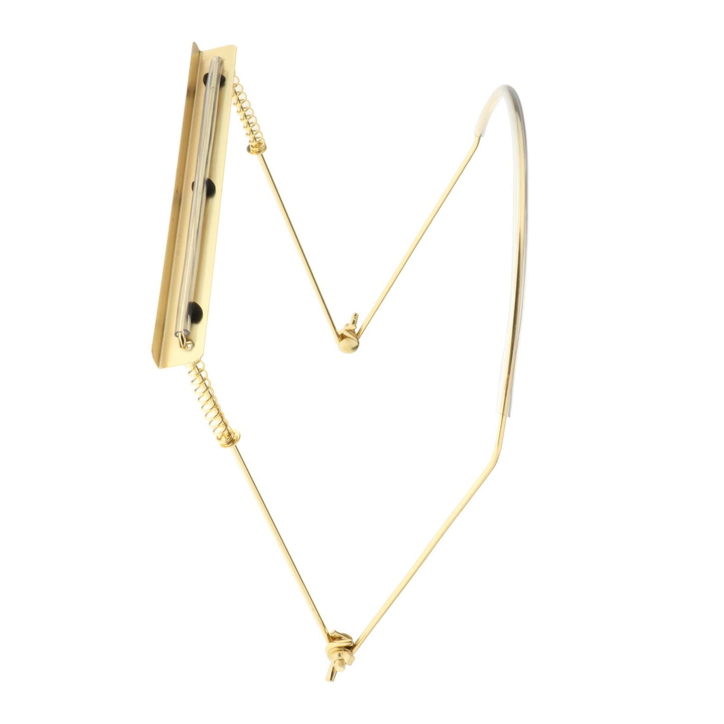 Harmonica Holder Adjustable Professional Neck Stand Gold for 24 Holes
