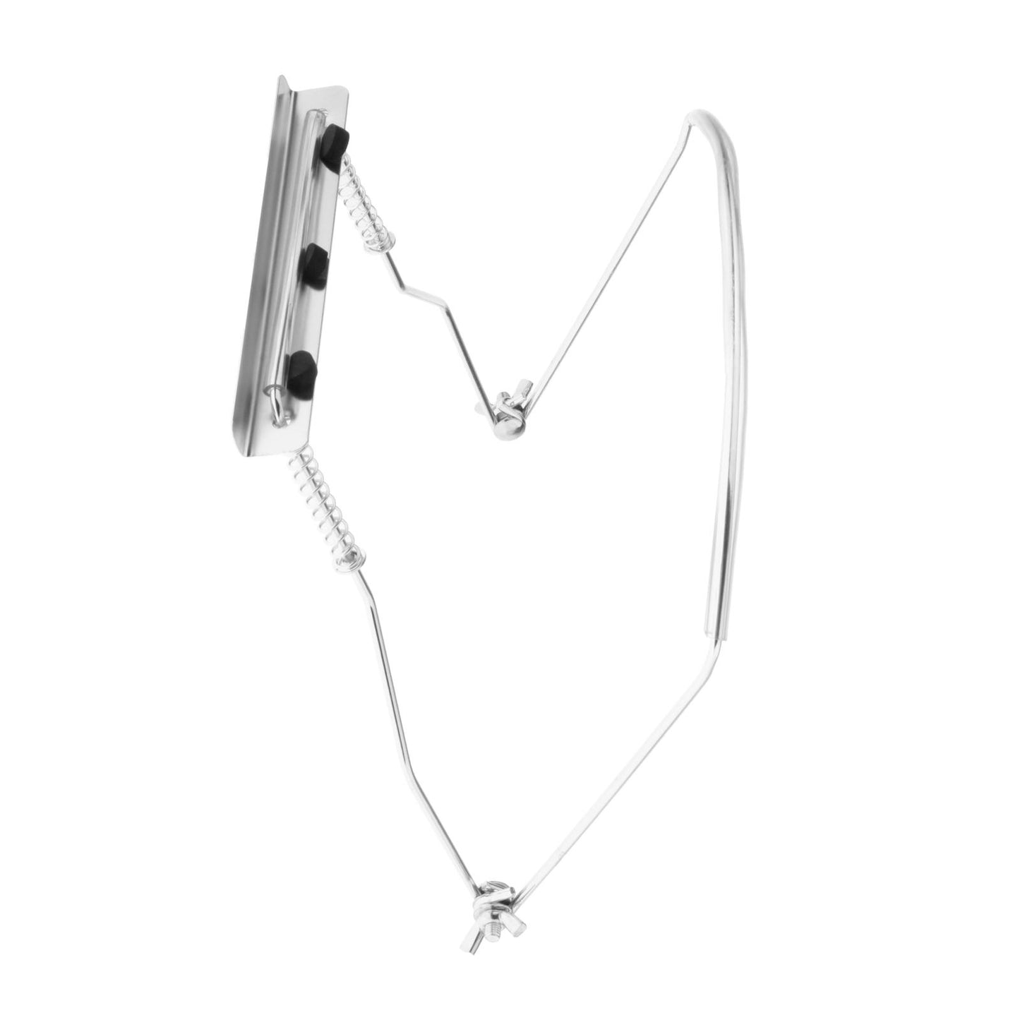 Harmonica Holder Adjustable Professional Neck Stand Silver for 10 Holes