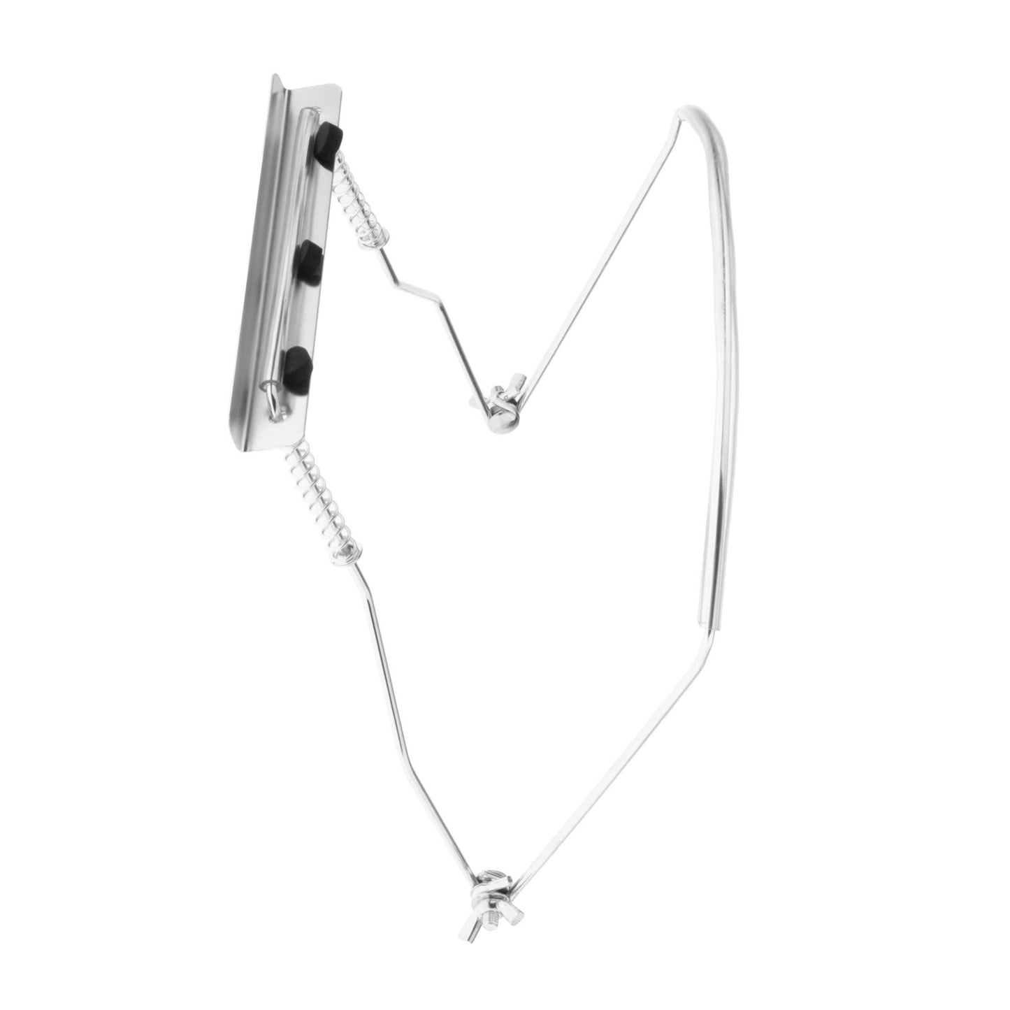 Harmonica Holder Adjustable Professional Neck Stand Silver for 10 Holes