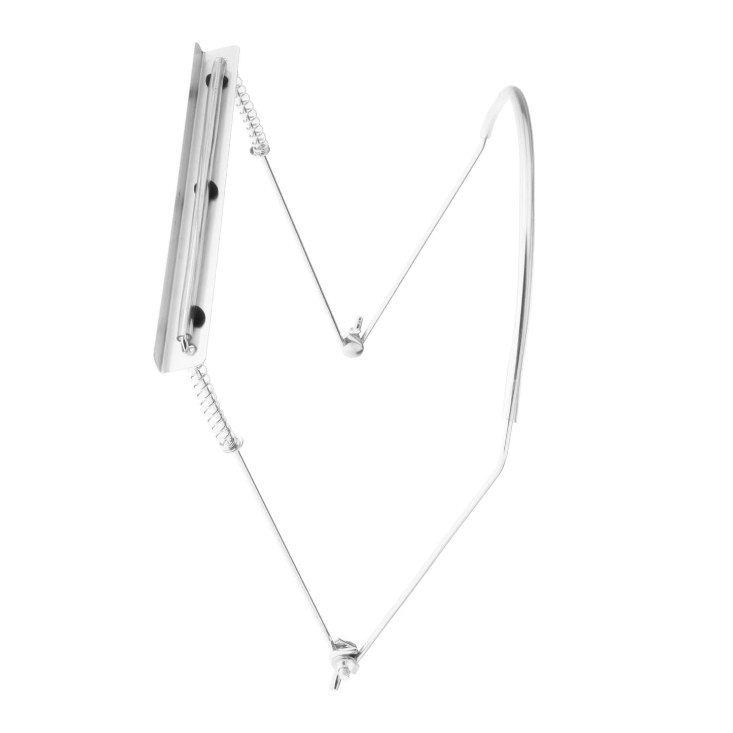 Harmonica Holder Adjustable Professional Neck Stand Silver for 24 Holes