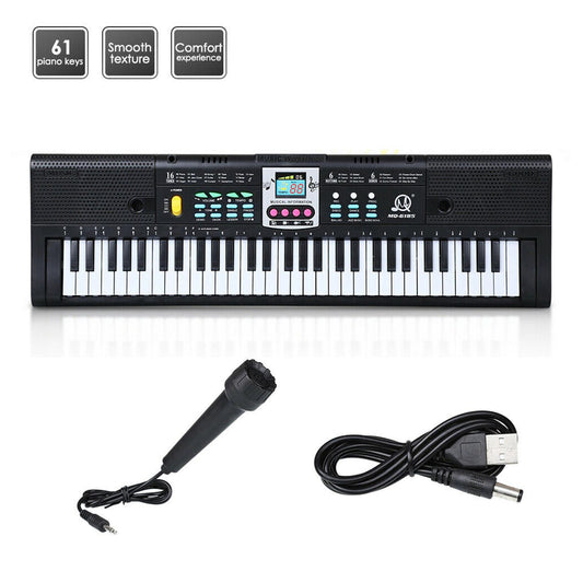 61 Key Digital Music Electronic Keyboard Key Board Electric Piano Kids Gifts