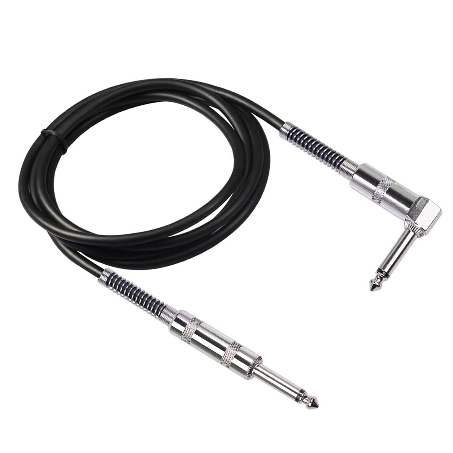 Guitar Cable Straight to Right Angle 6.35mm Plug Bass Keyboard 3meter