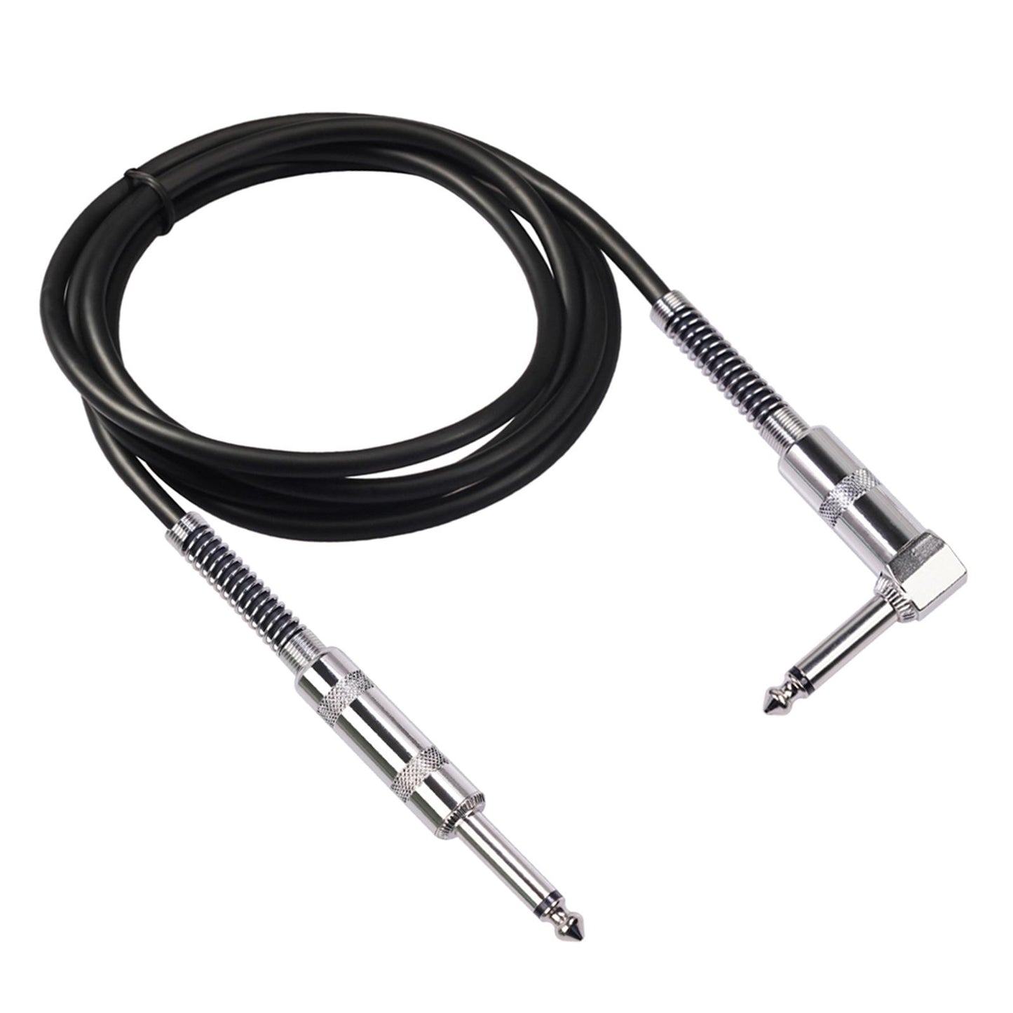 Guitar Cable Straight to Right Angle 6.35mm Plug Bass Keyboard 3meter