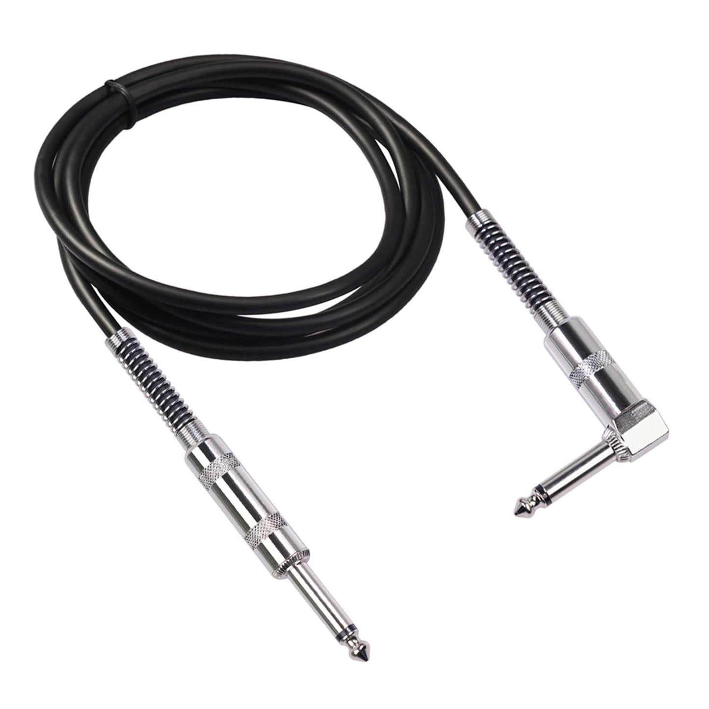 Guitar Cable Straight to Right Angle 6.35mm Plug Bass Keyboard 3meter