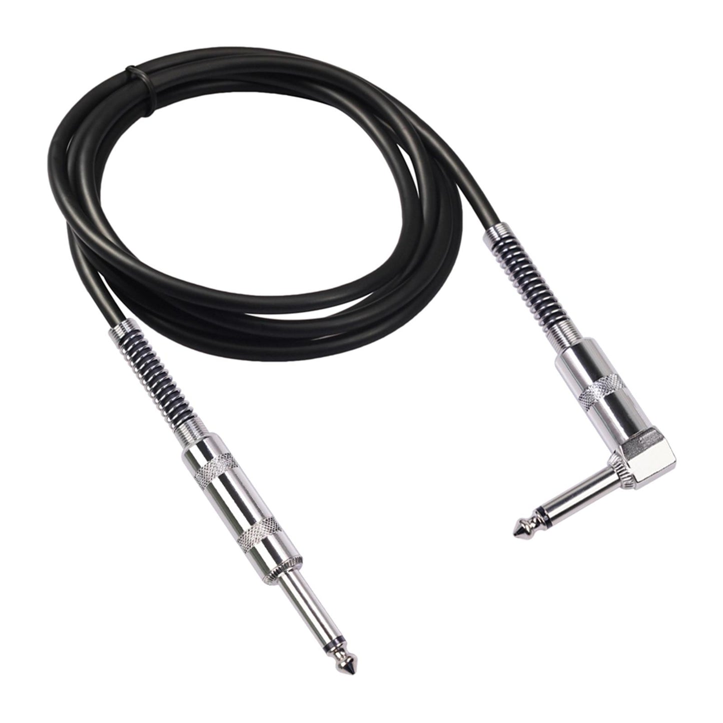 Guitar Cable Straight to Right Angle 6.35mm Plug Bass Keyboard 3meter