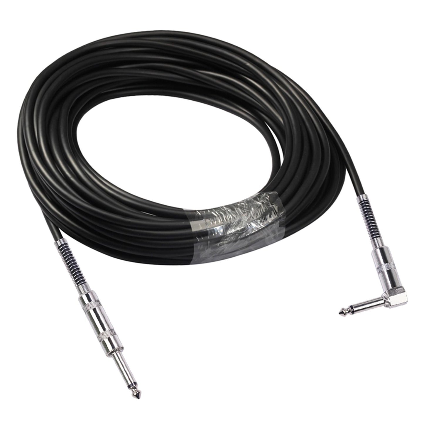 Guitar Cable Straight to Right Angle 6.35mm Plug Bass Keyboard 6m