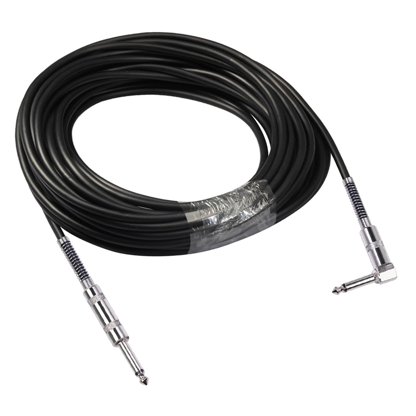 Guitar Cable Straight to Right Angle 6.35mm Plug Bass Keyboard 6m