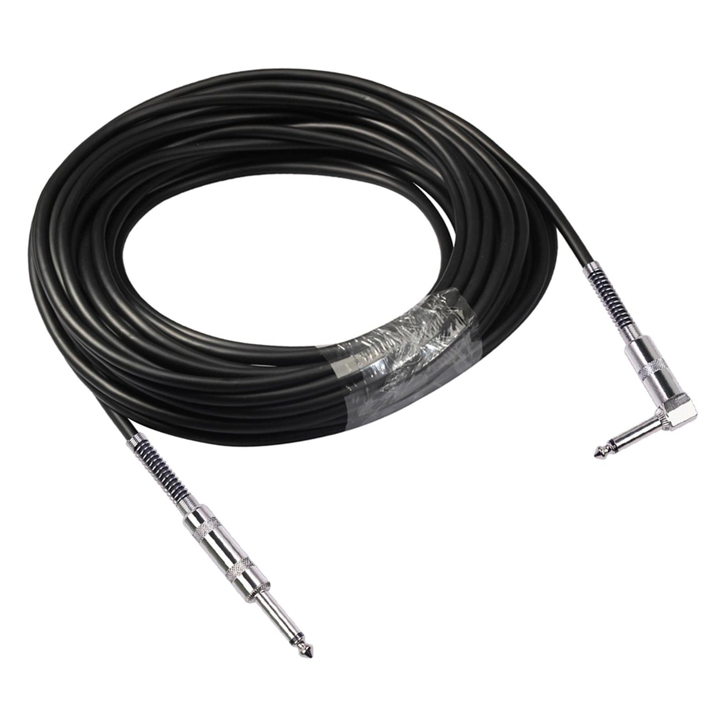 Guitar Cable Straight to Right Angle 6.35mm Plug Bass Keyboard 6m