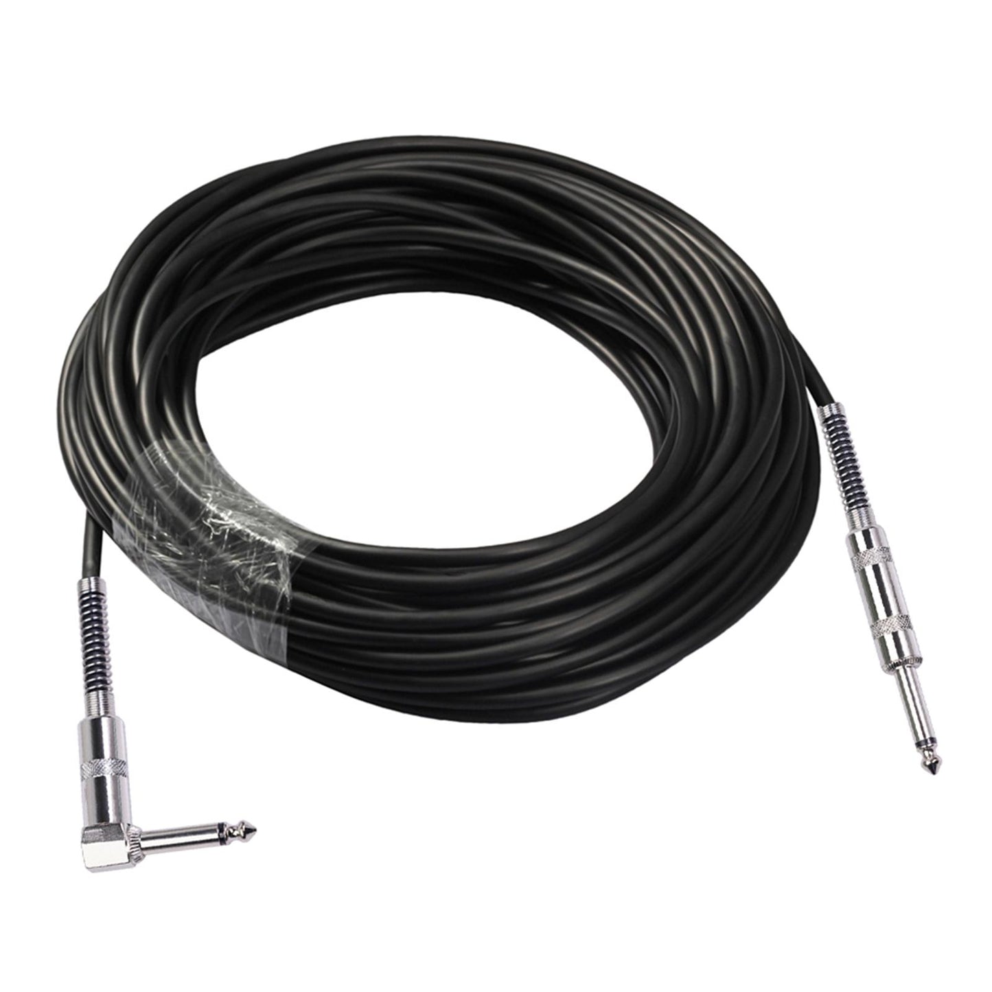 Guitar Cable Straight to Right Angle 6.35mm Plug Bass Keyboard 10m