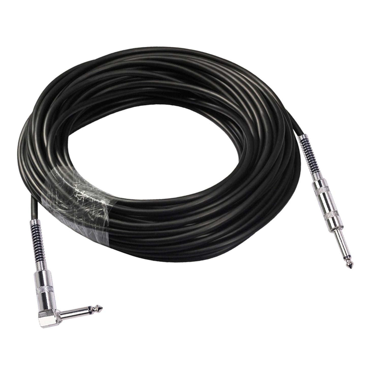 Guitar Cable Straight to Right Angle 6.35mm Plug Bass Keyboard 10m