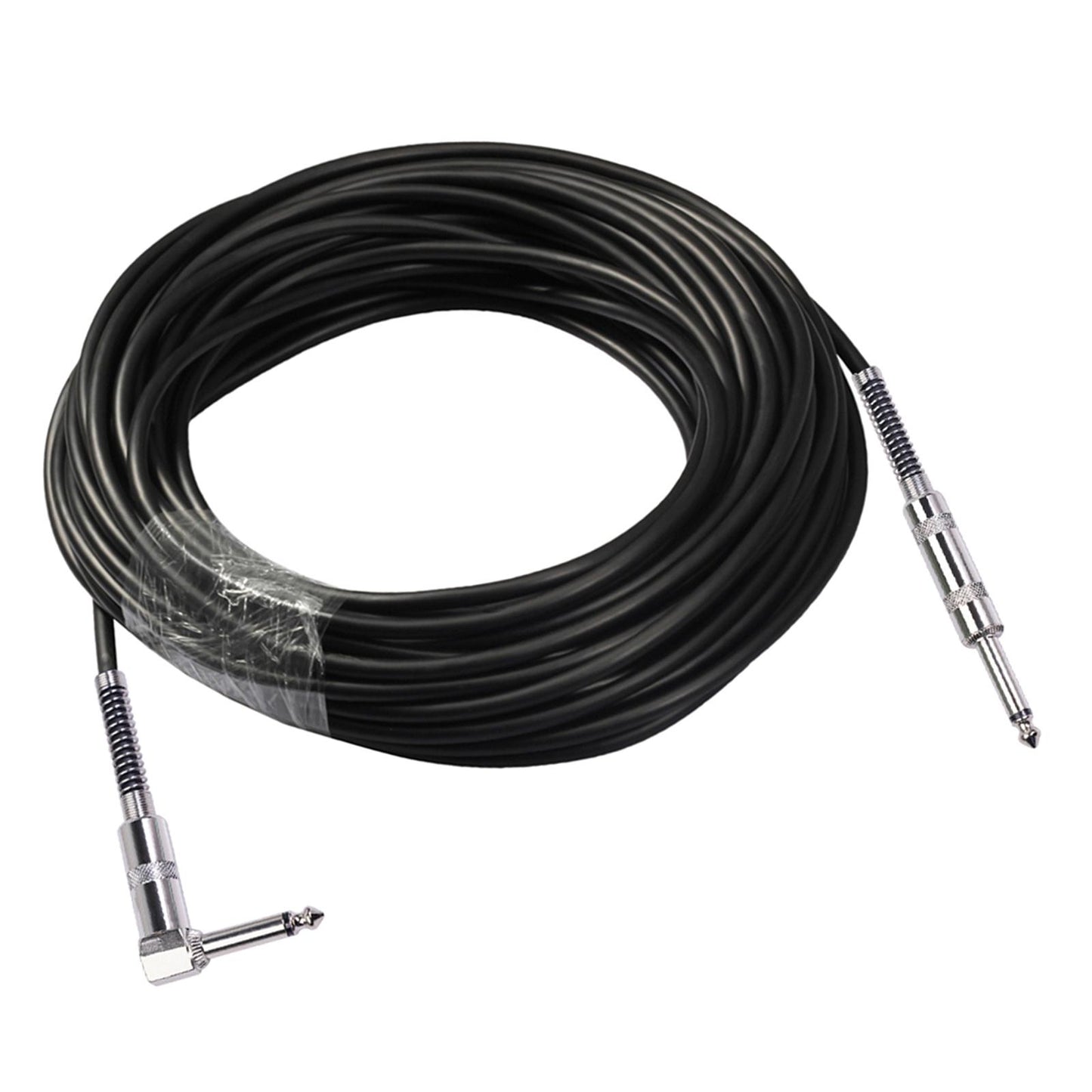 Guitar Cable Straight to Right Angle 6.35mm Plug Bass Keyboard 10m