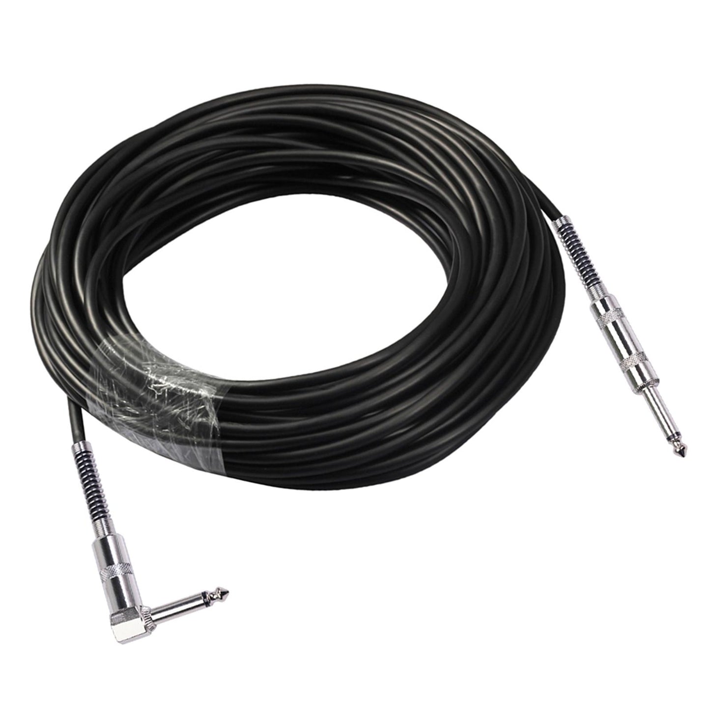 Guitar Cable Straight to Right Angle 6.35mm Plug Bass Keyboard 10m