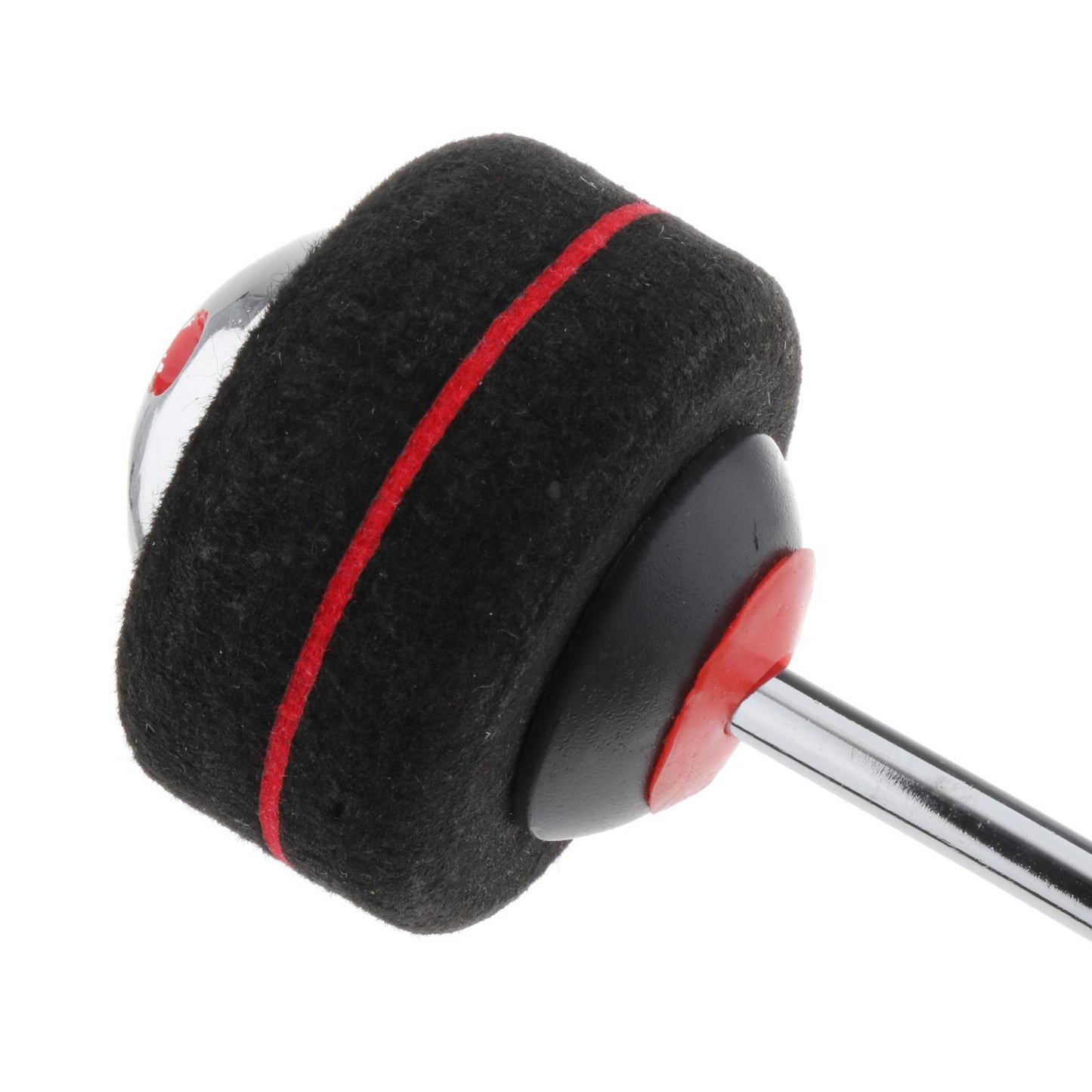Drum Kick Beater Head Steel Black Felt Pedal Beater Percussion Instrument