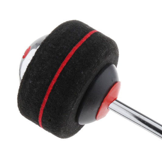 Drum Kick Beater Head Steel Black Felt Pedal Beater Percussion Instrument