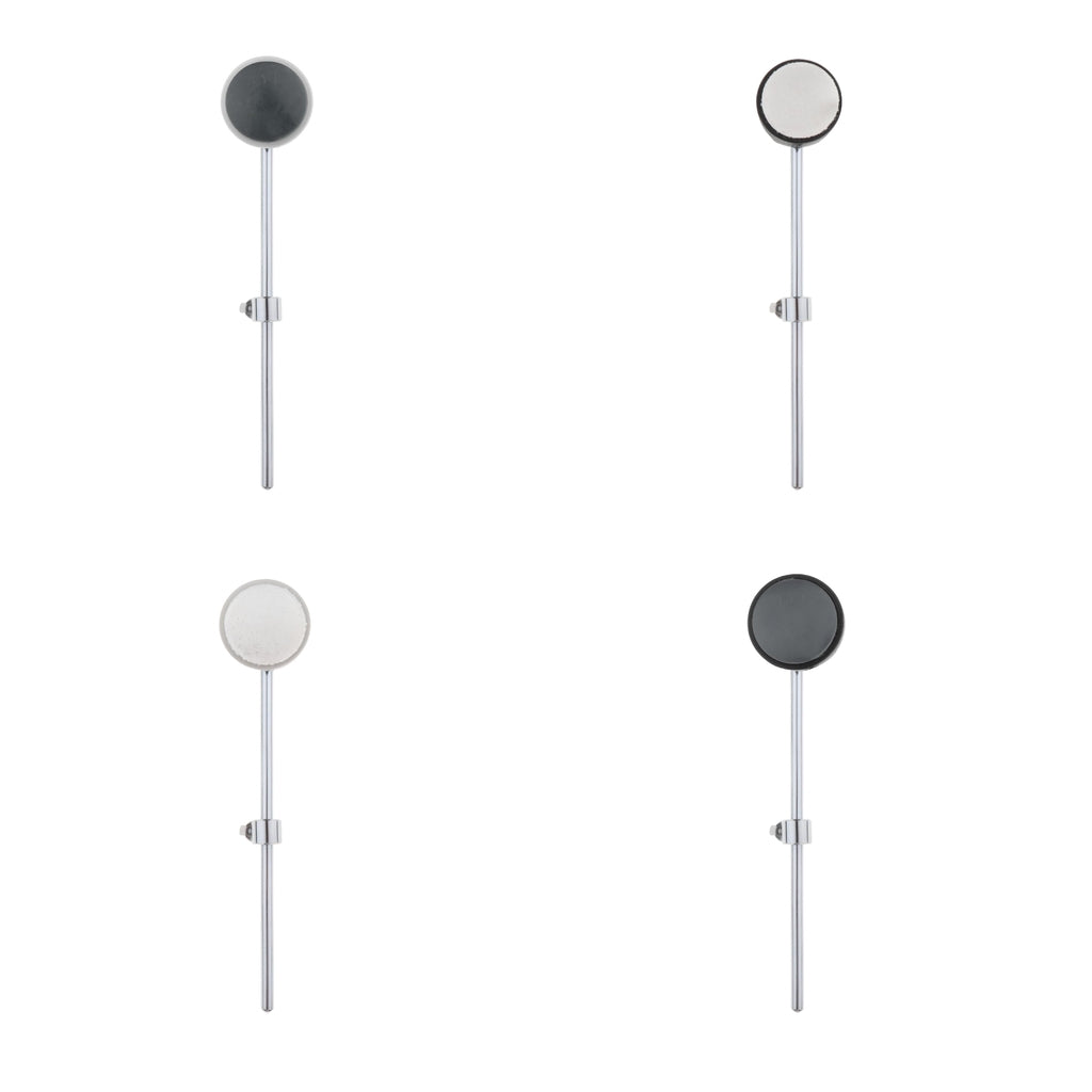 Drum Kick Beater Head Stainless Steel Drum Pedal Beater Parts Silicone Black