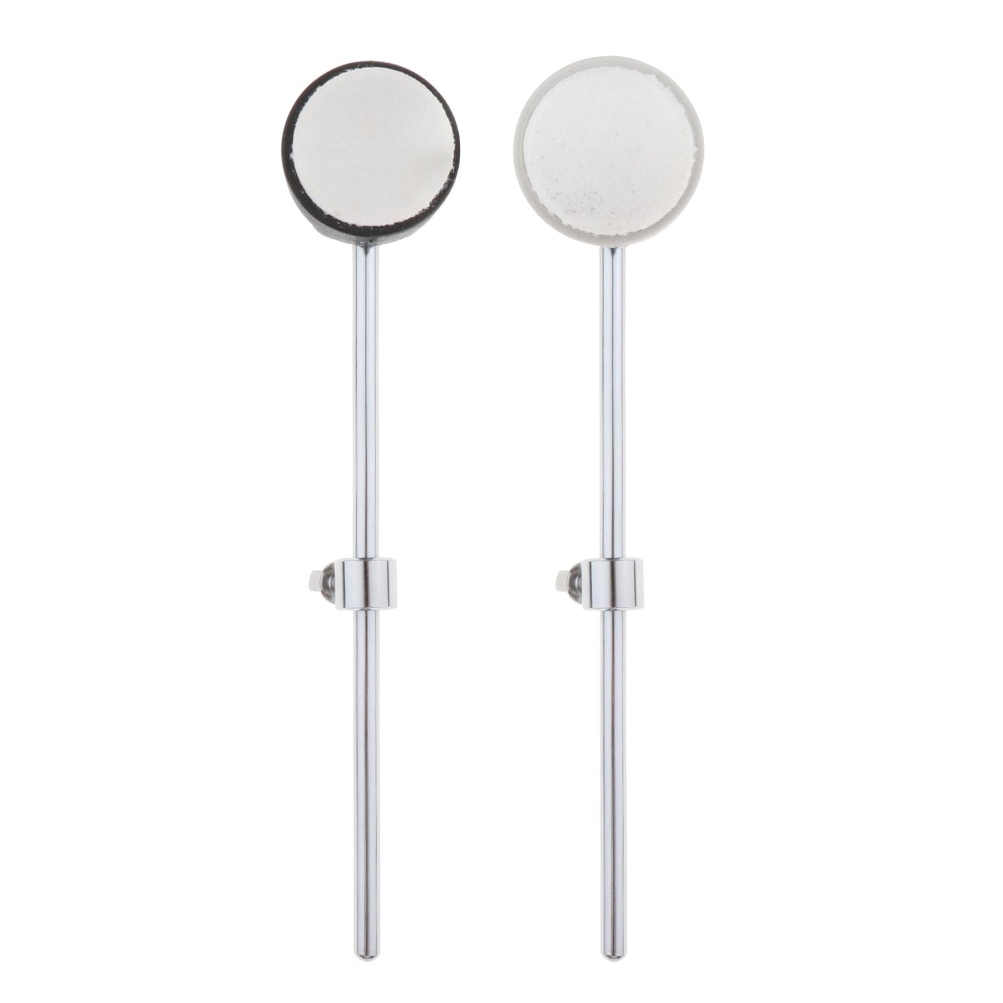Drum Kick Beater Head Stainless Steel Drum Pedal Beater Parts Felt Black