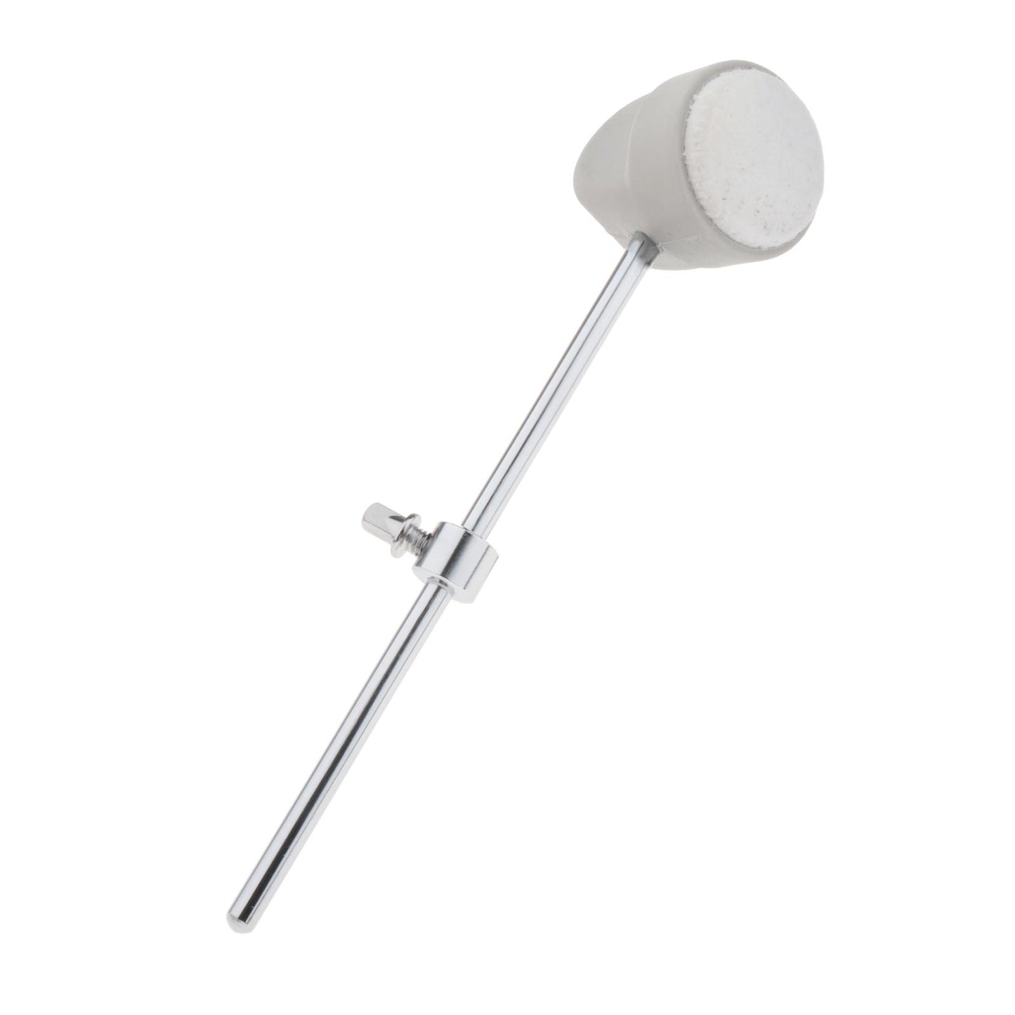 Drum Kick Beater Head Stainless Steel Drum Pedal Beater Parts Felt White