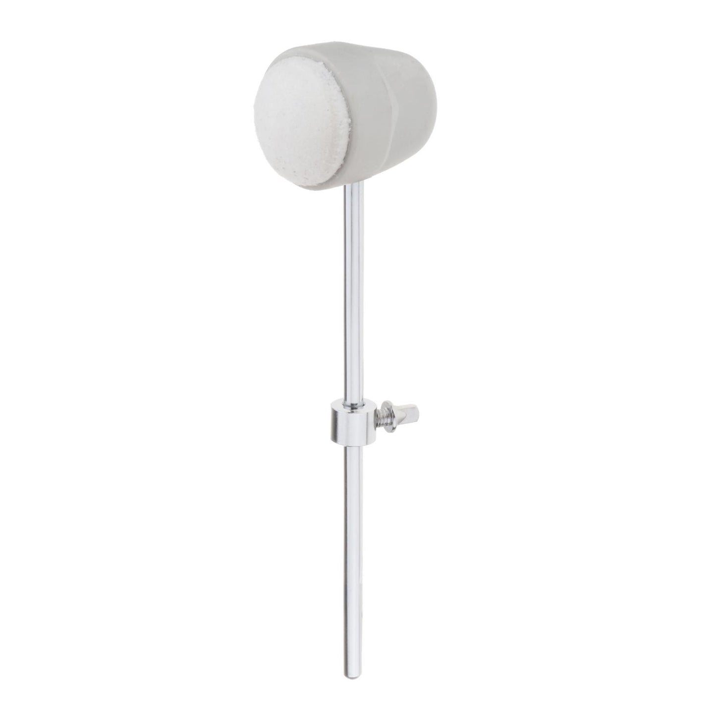 Drum Kick Beater Head Stainless Steel Drum Pedal Beater Parts Felt White