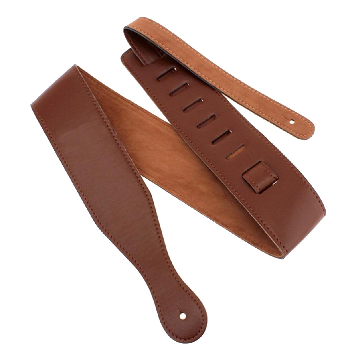 Luxurious Style Adjustable Leather Guitar Straps for Guitar Belt 6.5cm Width brown