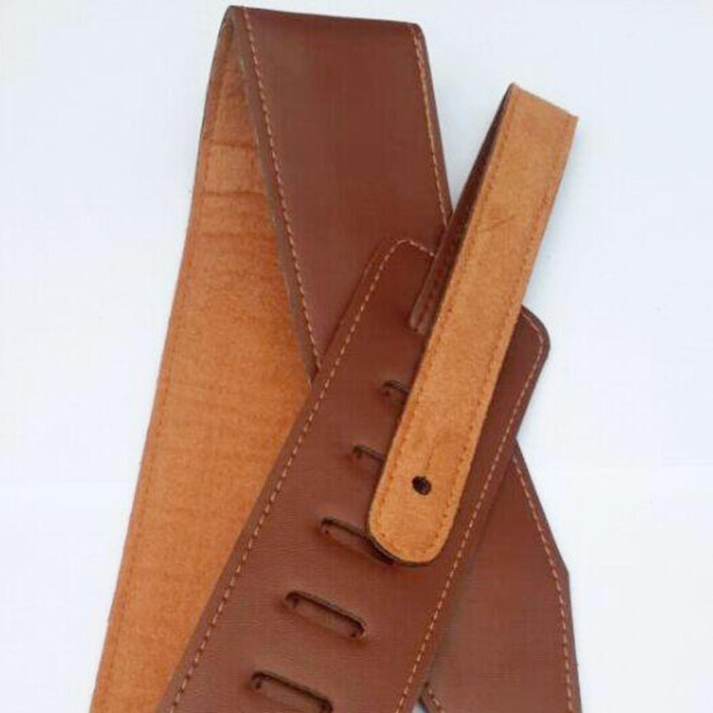 Luxurious Style Adjustable Leather Guitar Straps for Guitar Belt 6.5cm Width brown
