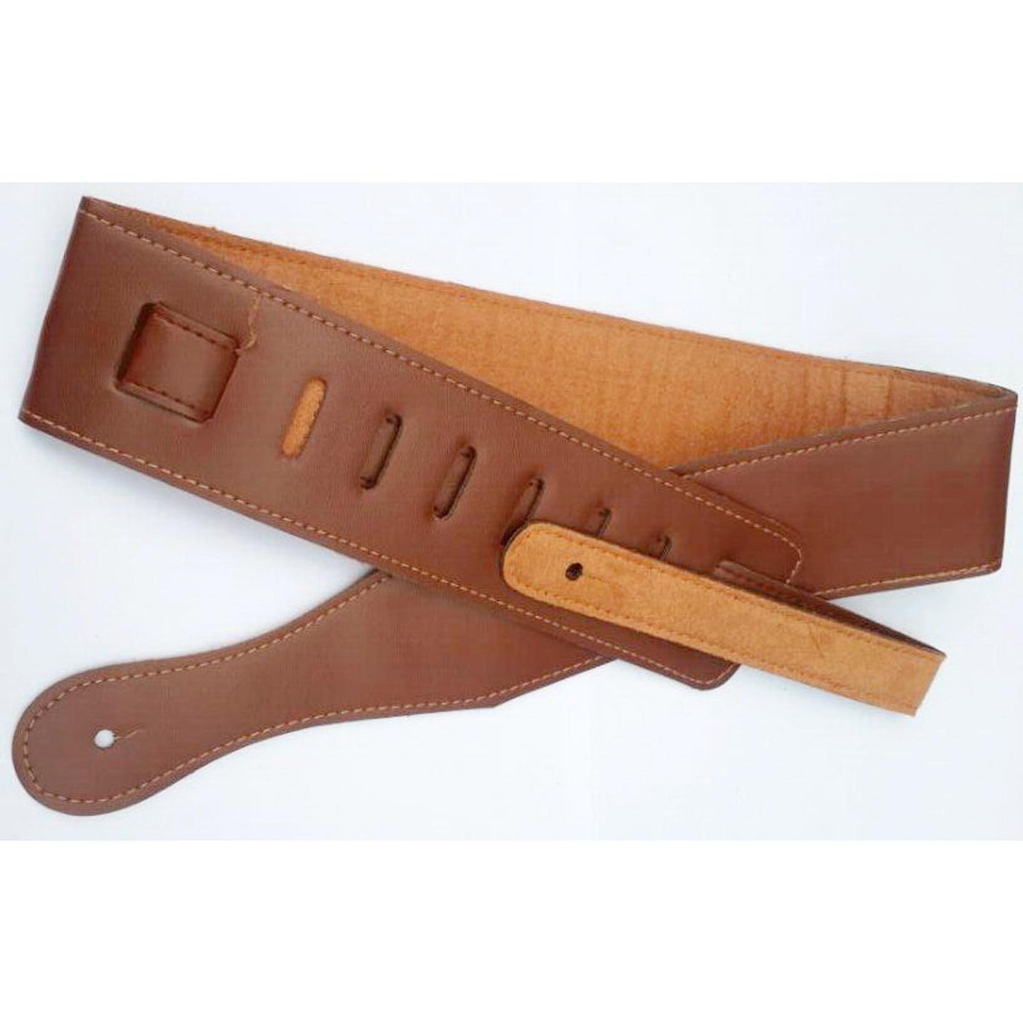 Luxurious Style Adjustable Leather Guitar Straps for Guitar Belt 6.5cm Width brown