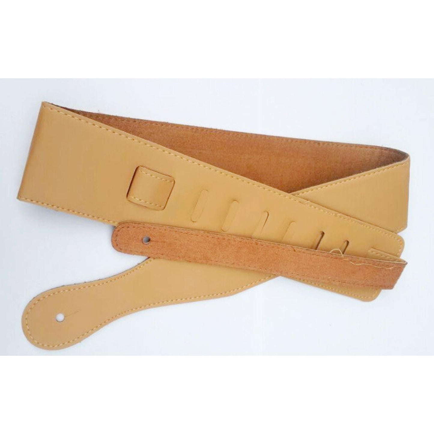 Luxurious Style Adjustable Leather Guitar Straps for Guitar Belt 6.5cm Width light brown