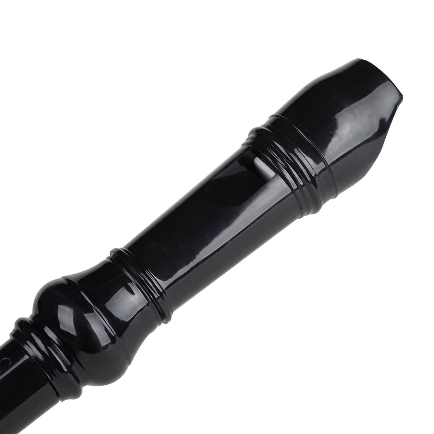 German Style Soprano Recorder Key of G Descant w/ Cleaning Rod Black