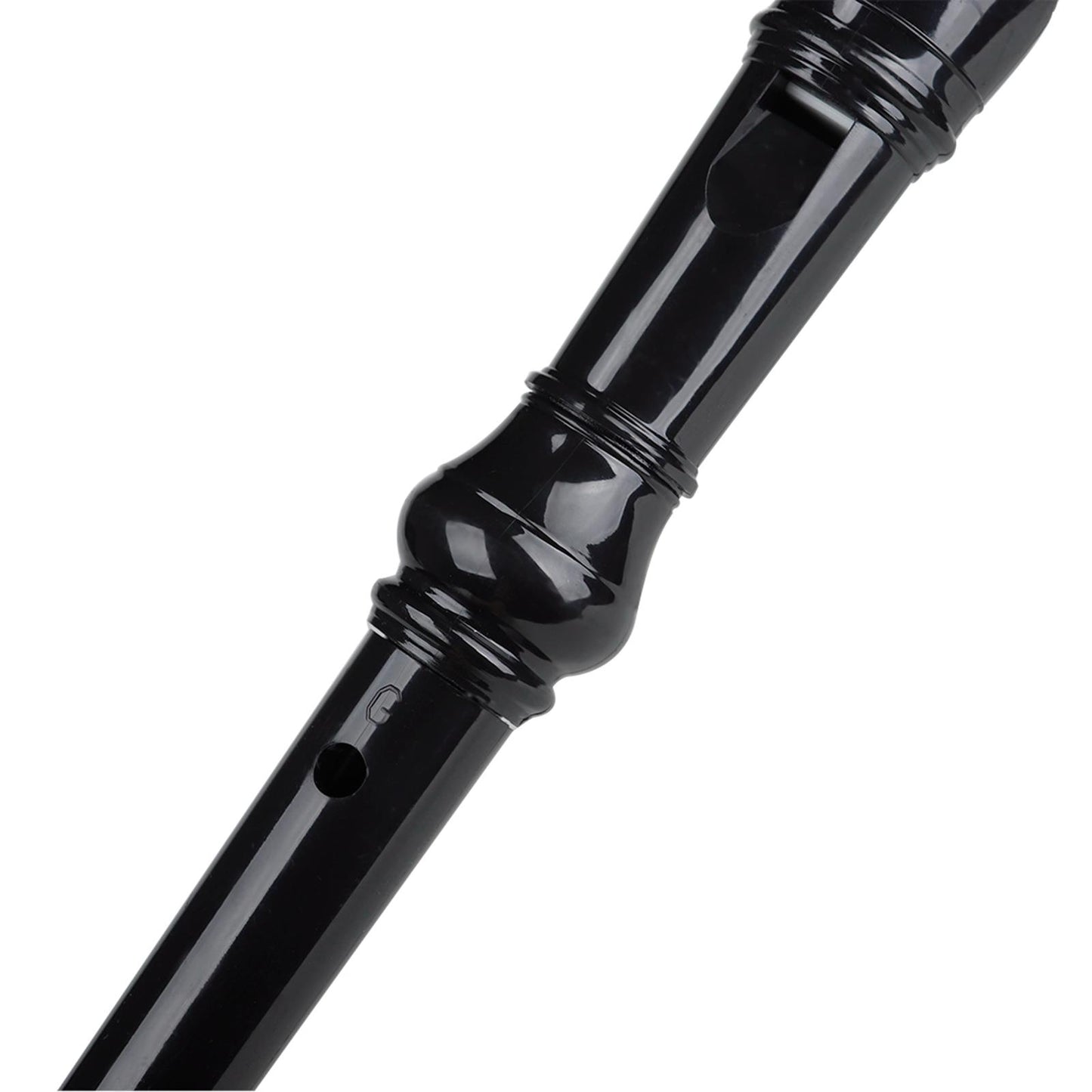 German Style Soprano Recorder Key of G Descant w/ Cleaning Rod Black