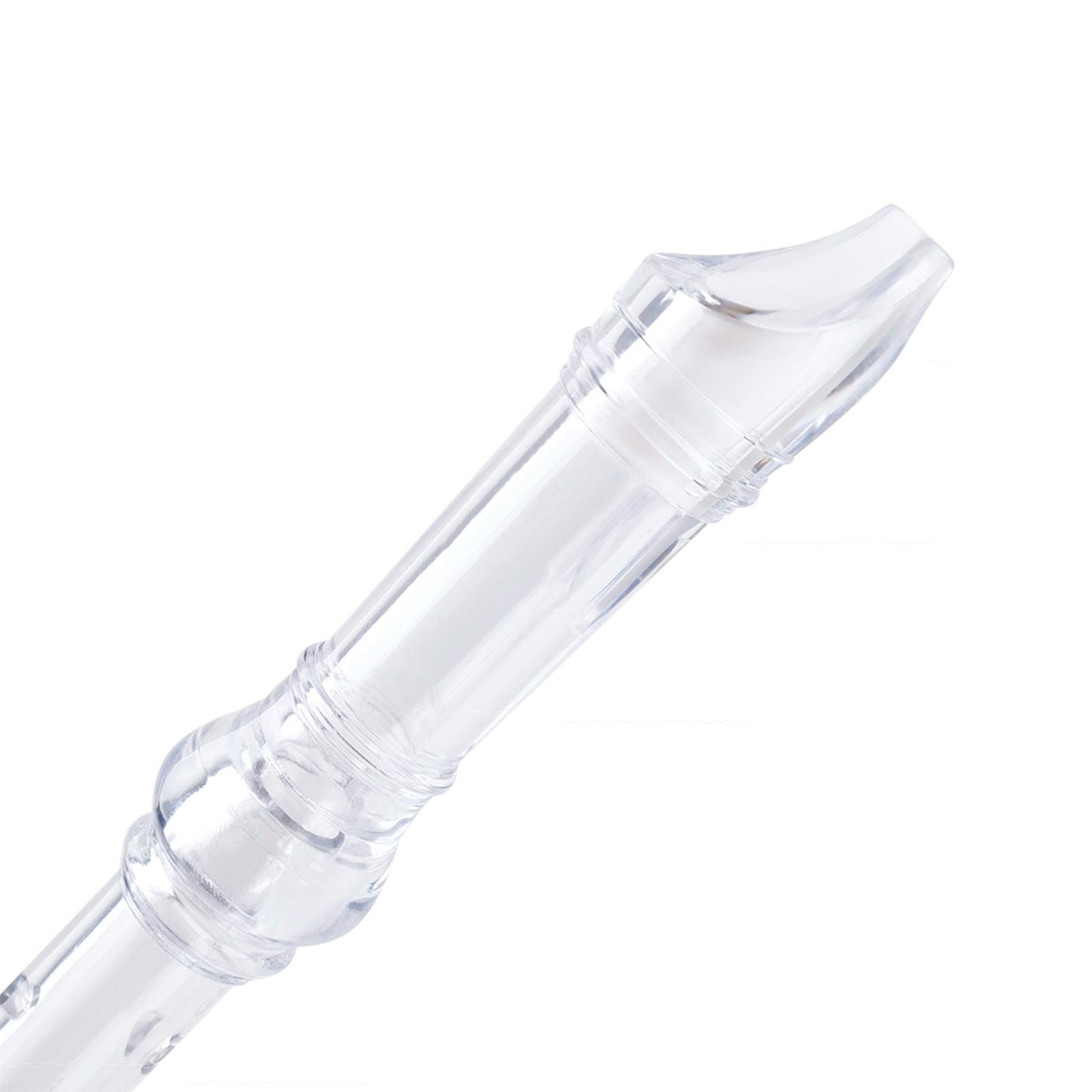 German Style Soprano Recorder Key of G Descant w/ Cleaning Rod Clear