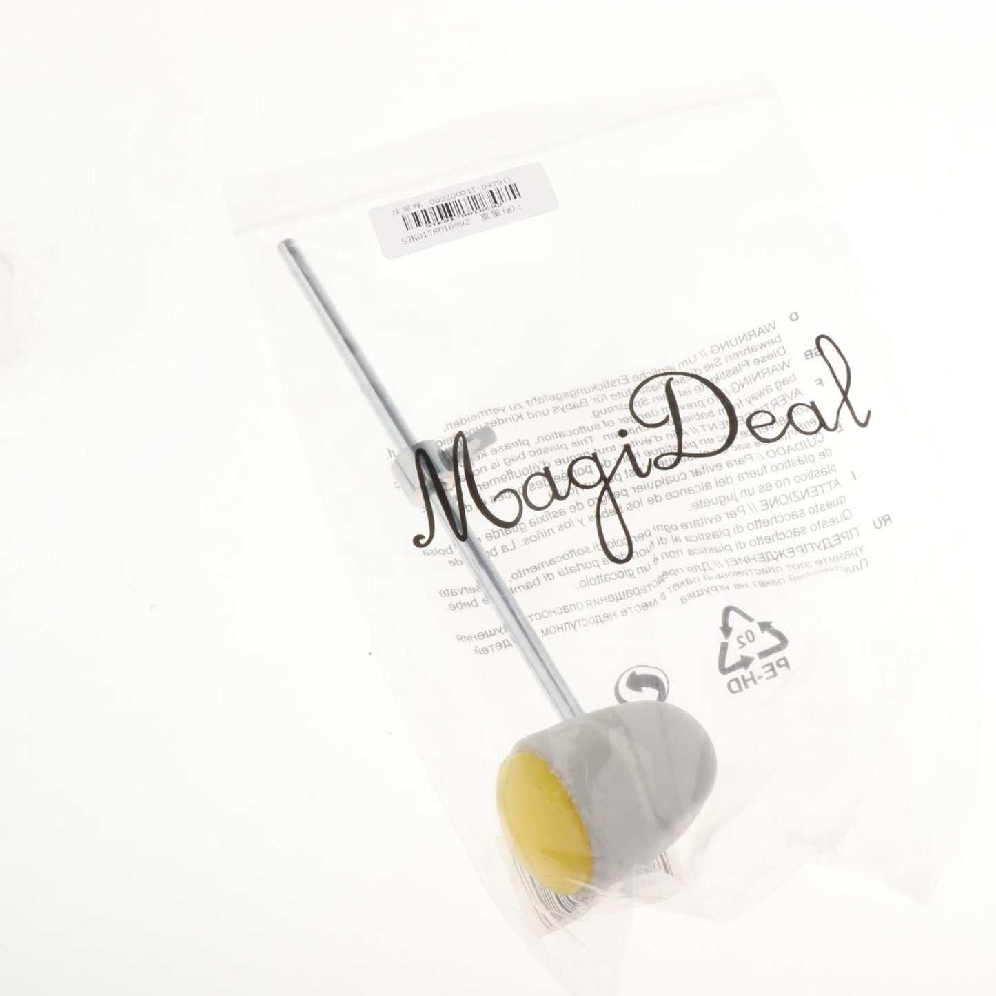 Bass Drum Beater Hammer Drum Set Percussion Parts Replacement White Yellow