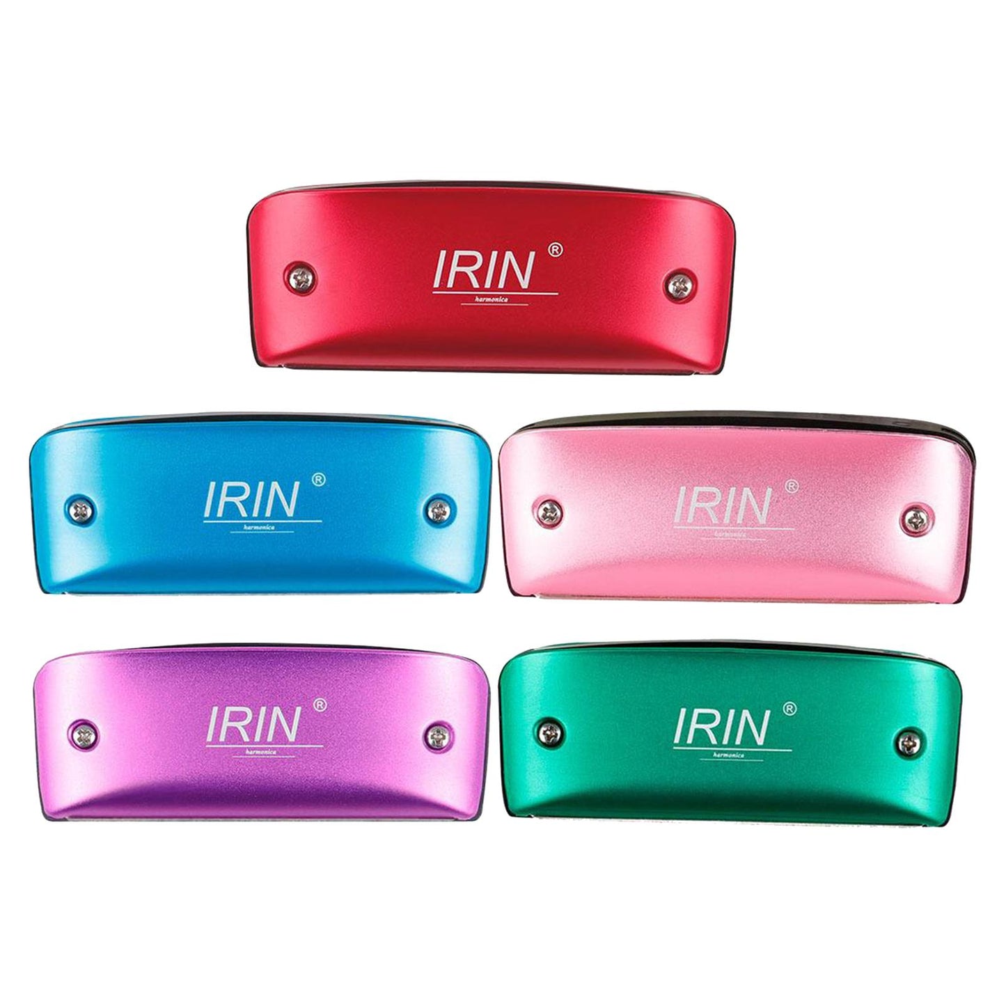 14 Tone Harmonica and Neck Strap Gift for Beginners Students Musical Lovers blue