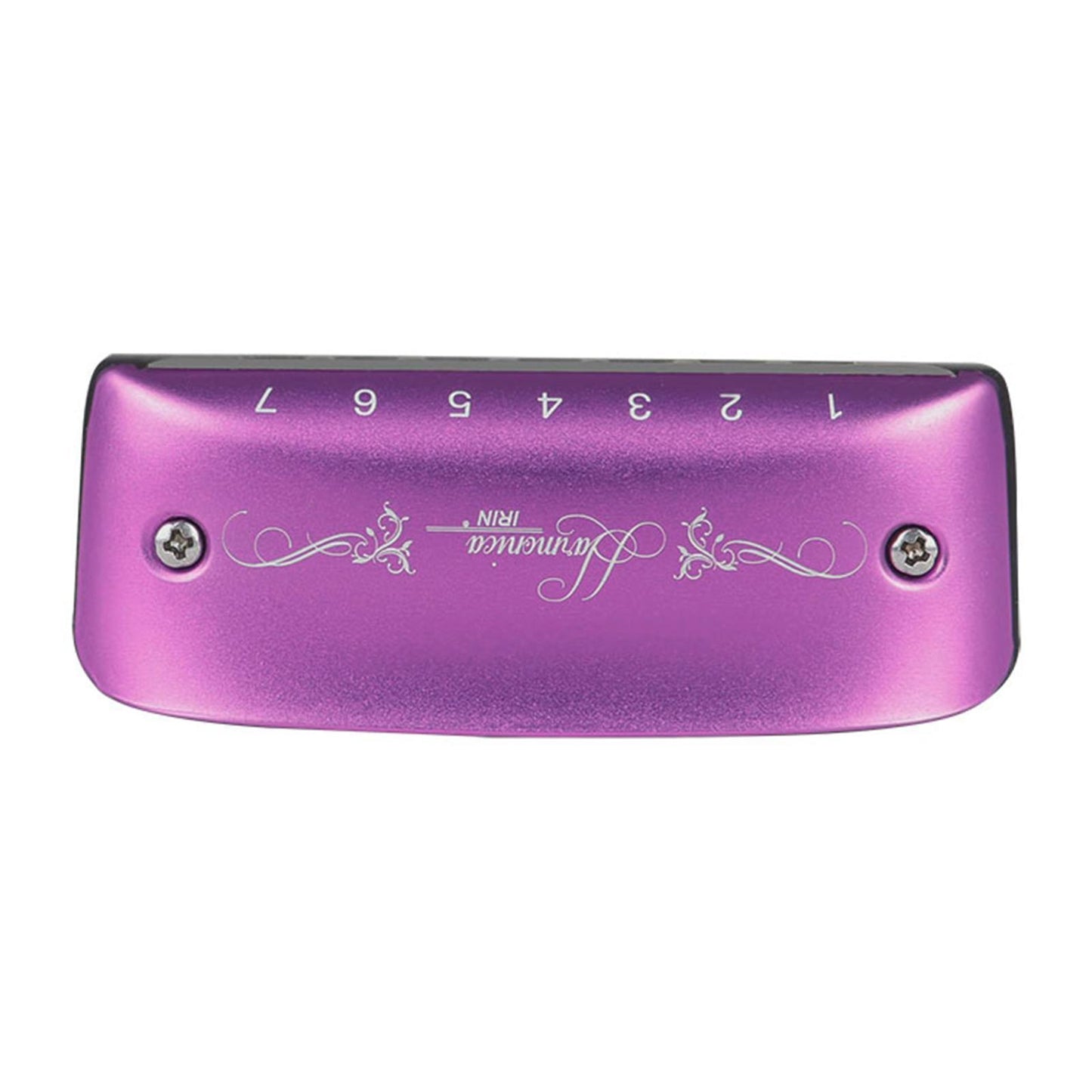14 Tone Harmonica and Neck Strap Gift for Beginners Students Musical Lovers purple