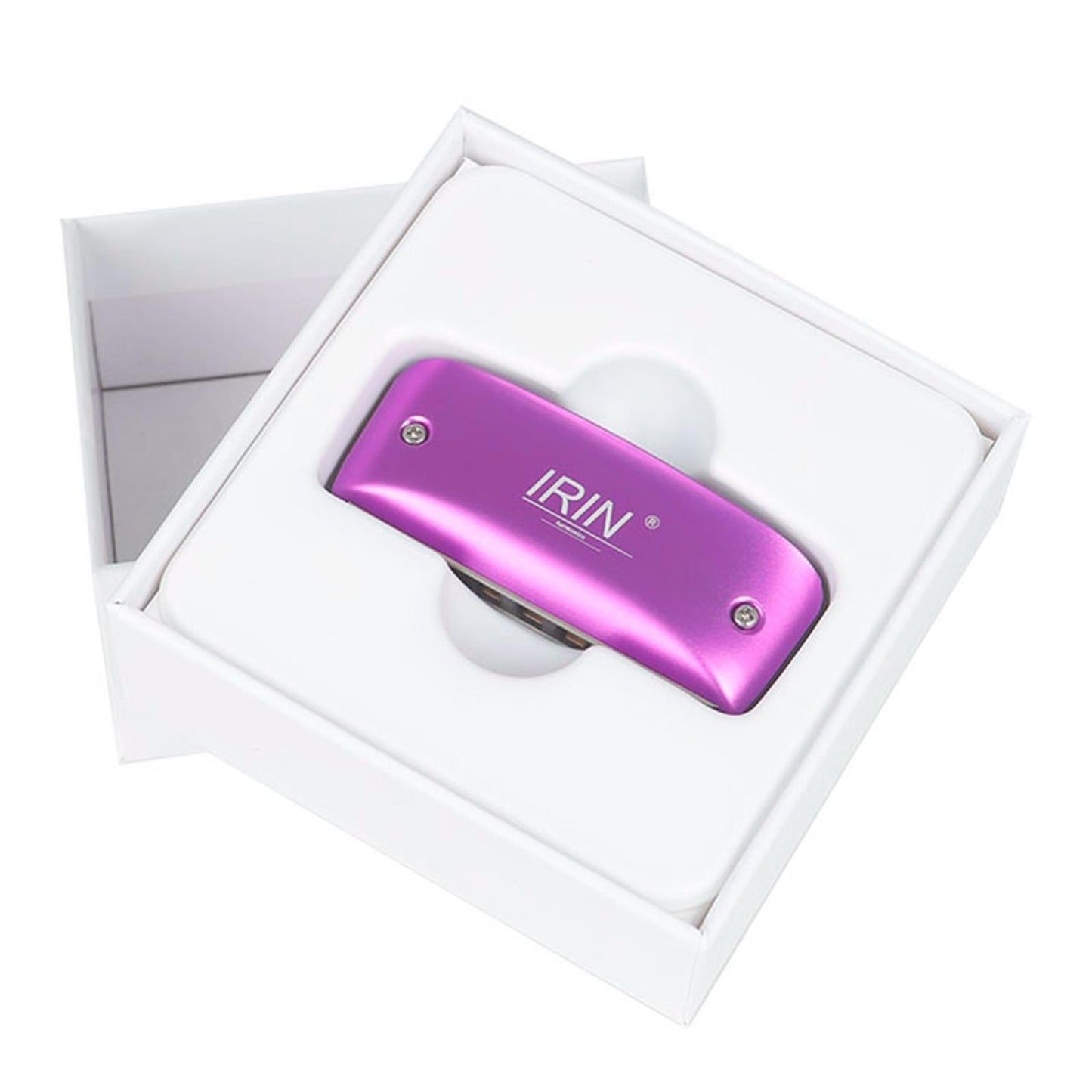14 Tone Harmonica and Neck Strap Gift for Beginners Students Musical Lovers purple