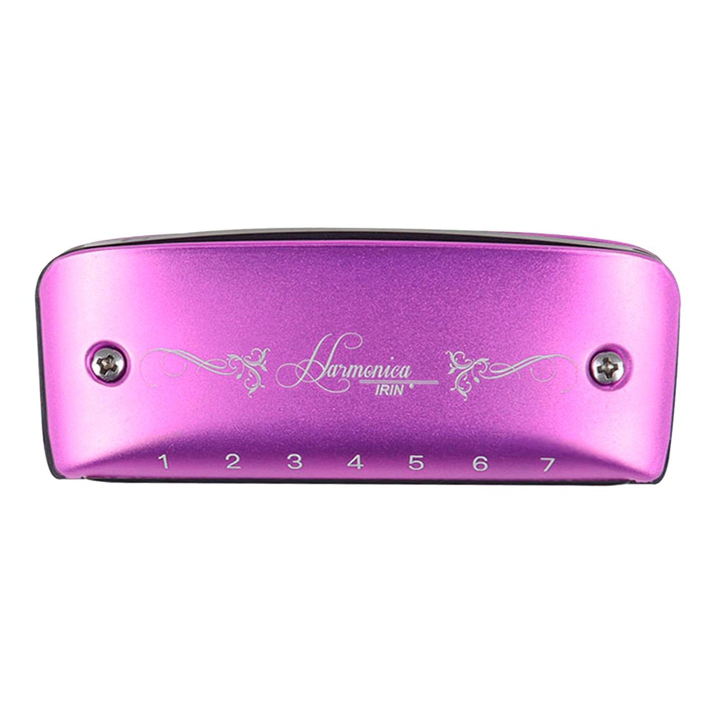 14 Tone Harmonica and Neck Strap Gift for Beginners Students Musical Lovers purple