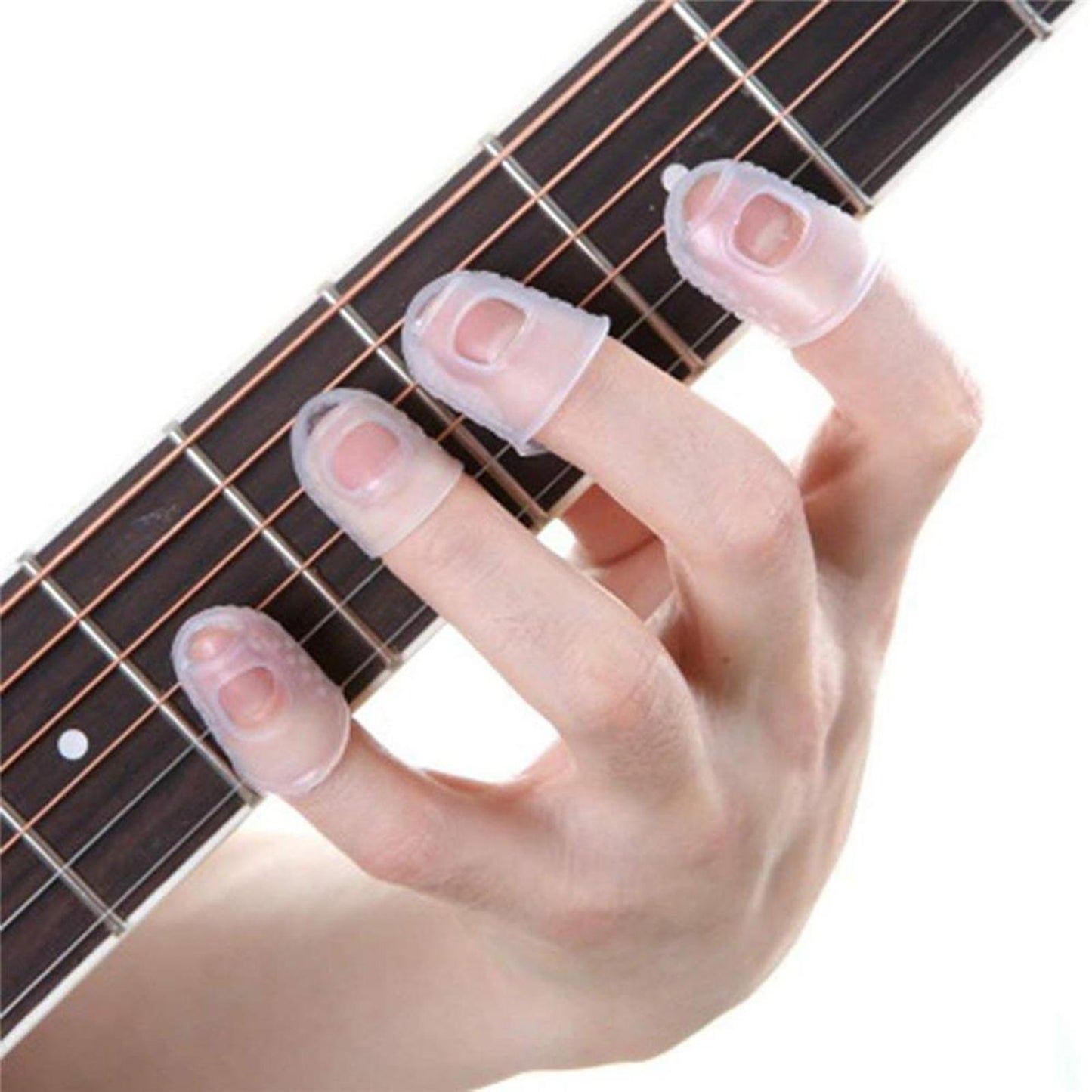 Thumb Picks Fingertip Protectors Silicone for Stringed Instruments Bass