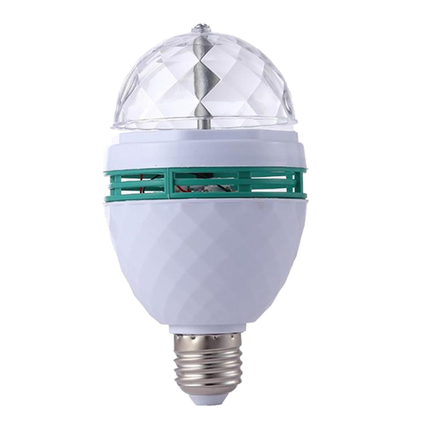 Colour Changing Party Light Bulb Auto Rotating Crystal Ball Stage Light 6W