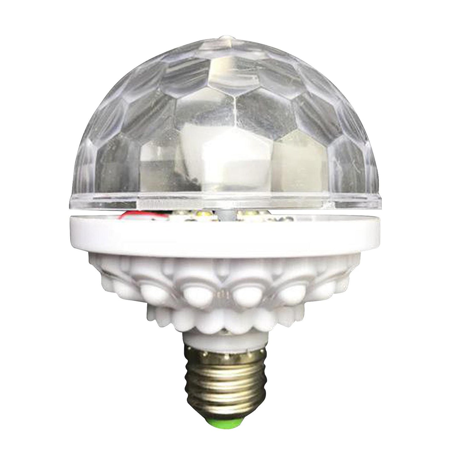 6W E27 Rotating Auto Crystal Ball Bulb Party Light Lamp Home Decoration
