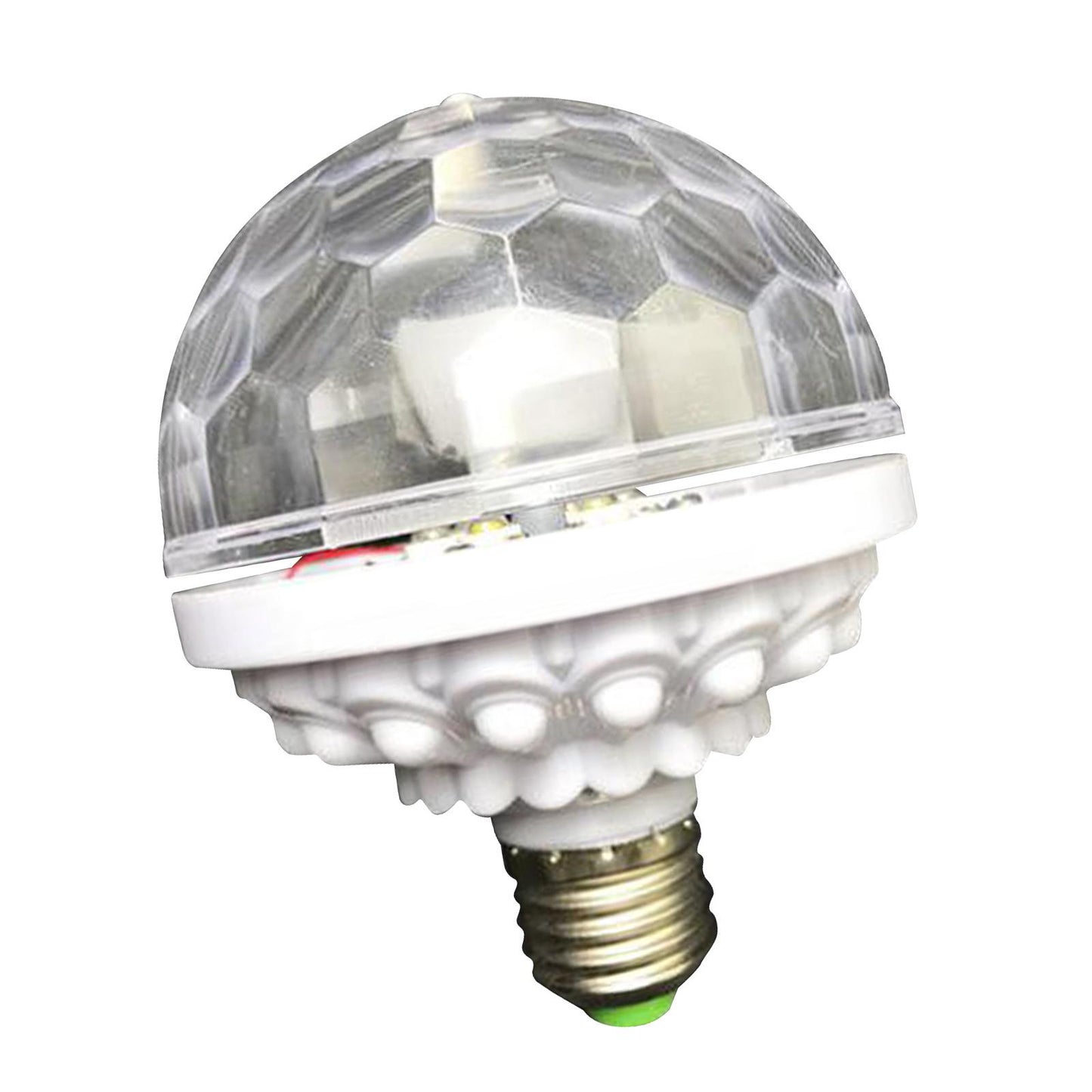 6W E27 Rotating Auto Crystal Ball Bulb Party Light Lamp Home Decoration