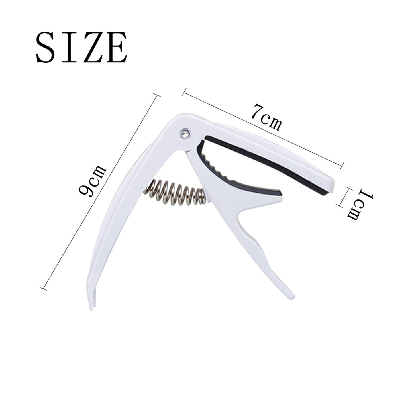 Quick Change Capo for Acoustic / Electric Guitar Ukulele Universal White
