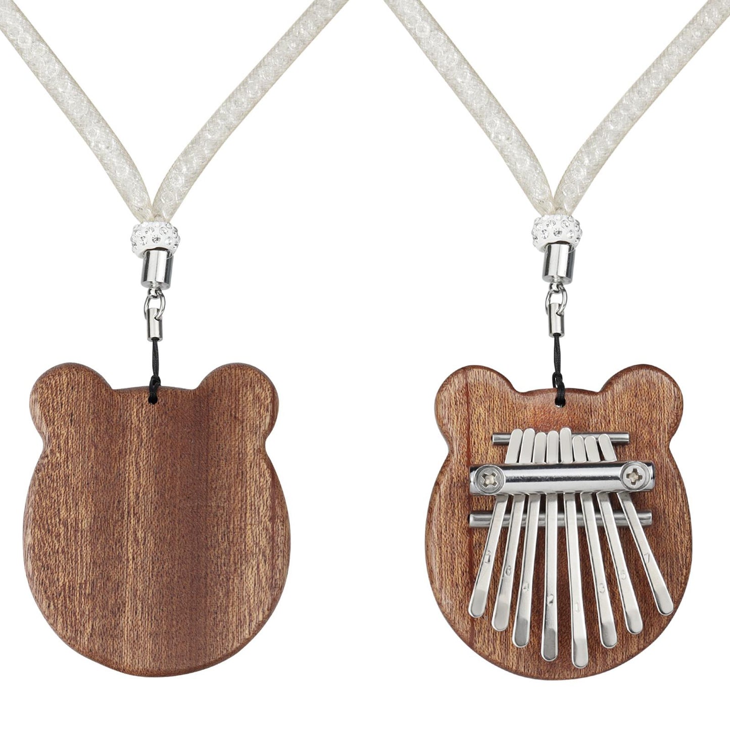 8 Keys Kalimba Mini Thumb Piano Finger Mahogany Percussion Pocket Musical
