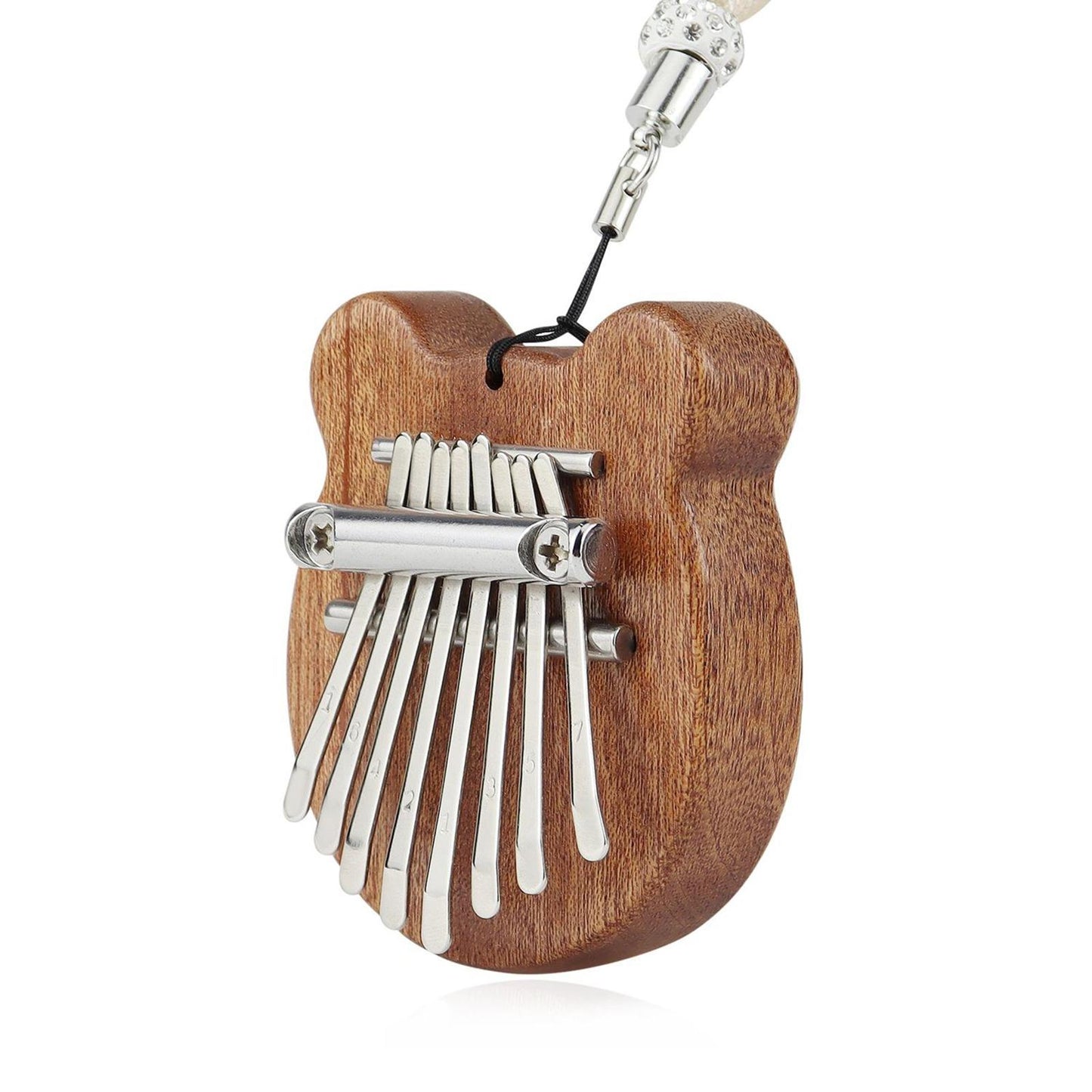 8 Keys Kalimba Mini Thumb Piano Finger Mahogany Percussion Pocket Musical