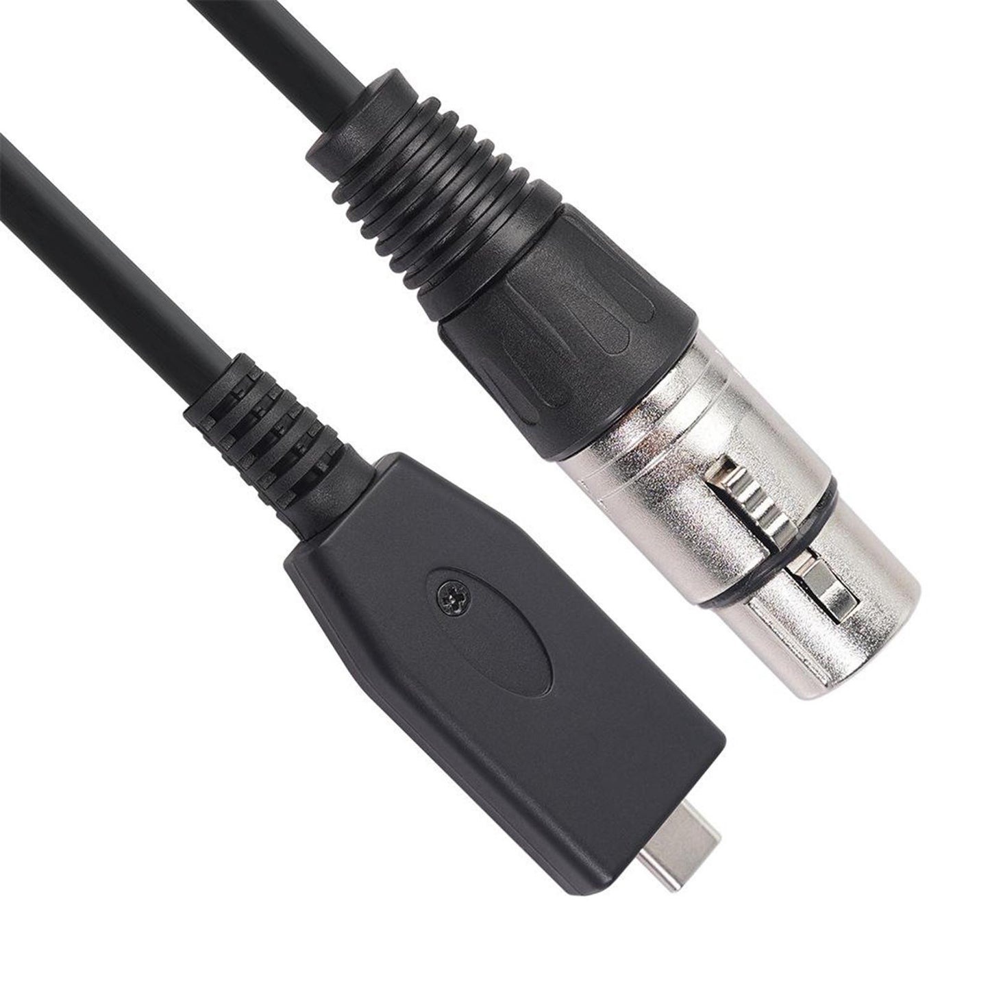 Audio Adapter 3 Pin XLR Female to 2.0 Type C USB Connector Microphone Mic 2m