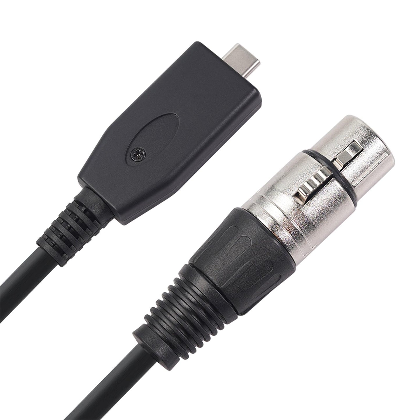 Audio Adapter 3 Pin XLR Female to 2.0 Type C USB Connector Microphone Mic 2m