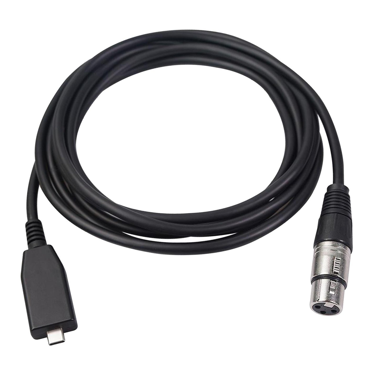 Audio Adapter 3 Pin XLR Female to 2.0 Type C USB Connector Microphone Mic 3m