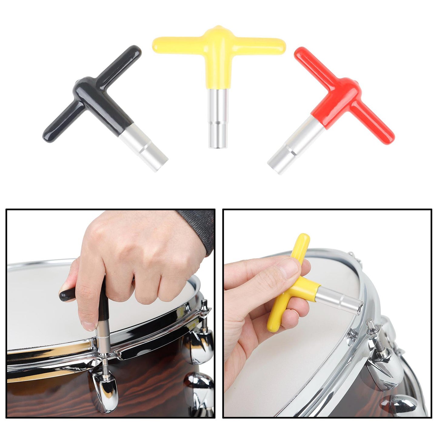 Steel Drum Tuning Key T-type Tuner Square Socket Hardware Tool Accessory yellow